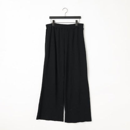 【KANEMASA PHIL. 】18G Waffle Pants / BLACK sulfur dye