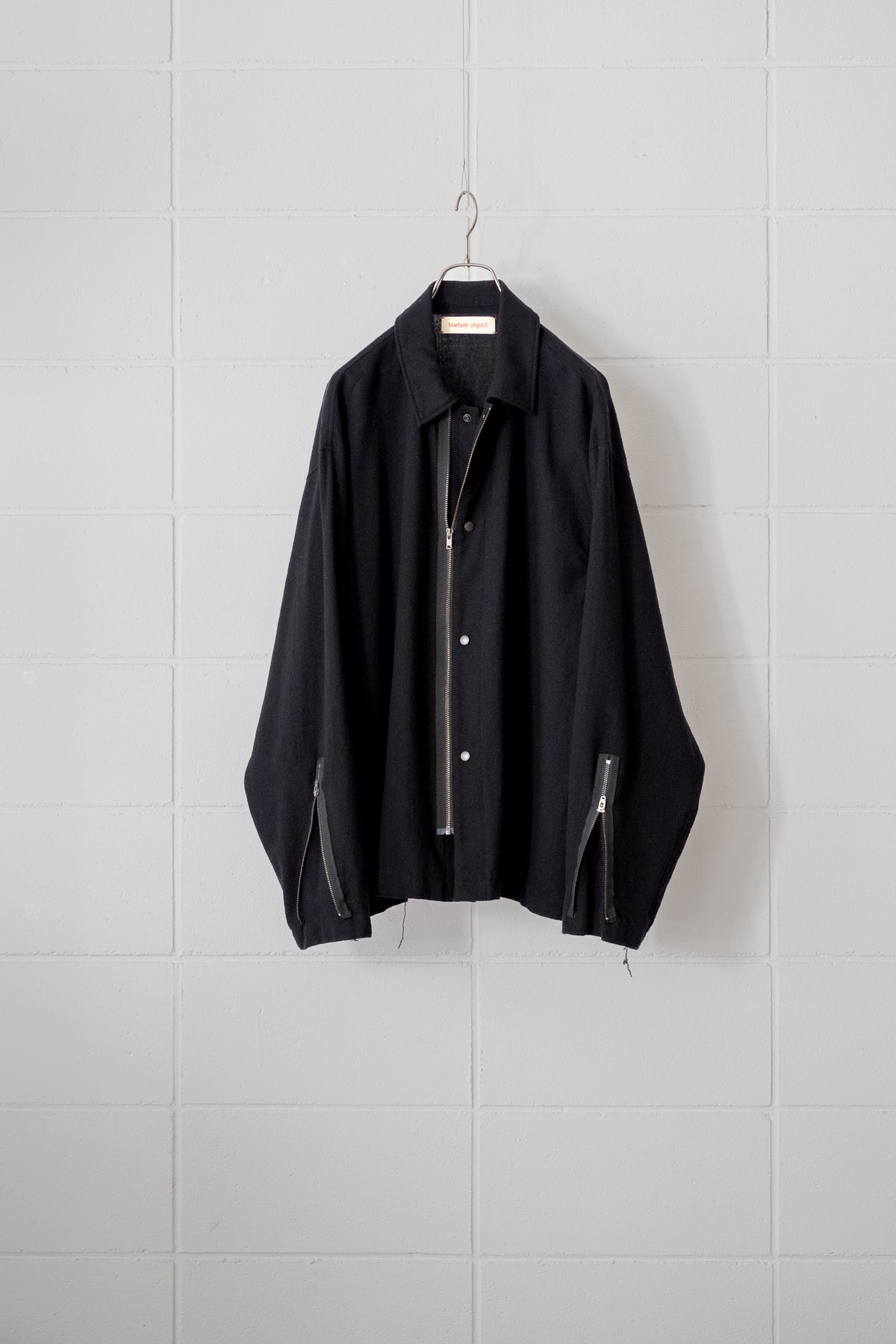 【barbell object】zipper bl / black