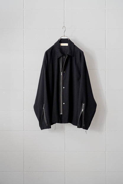 【barbell object】zipper bl / black