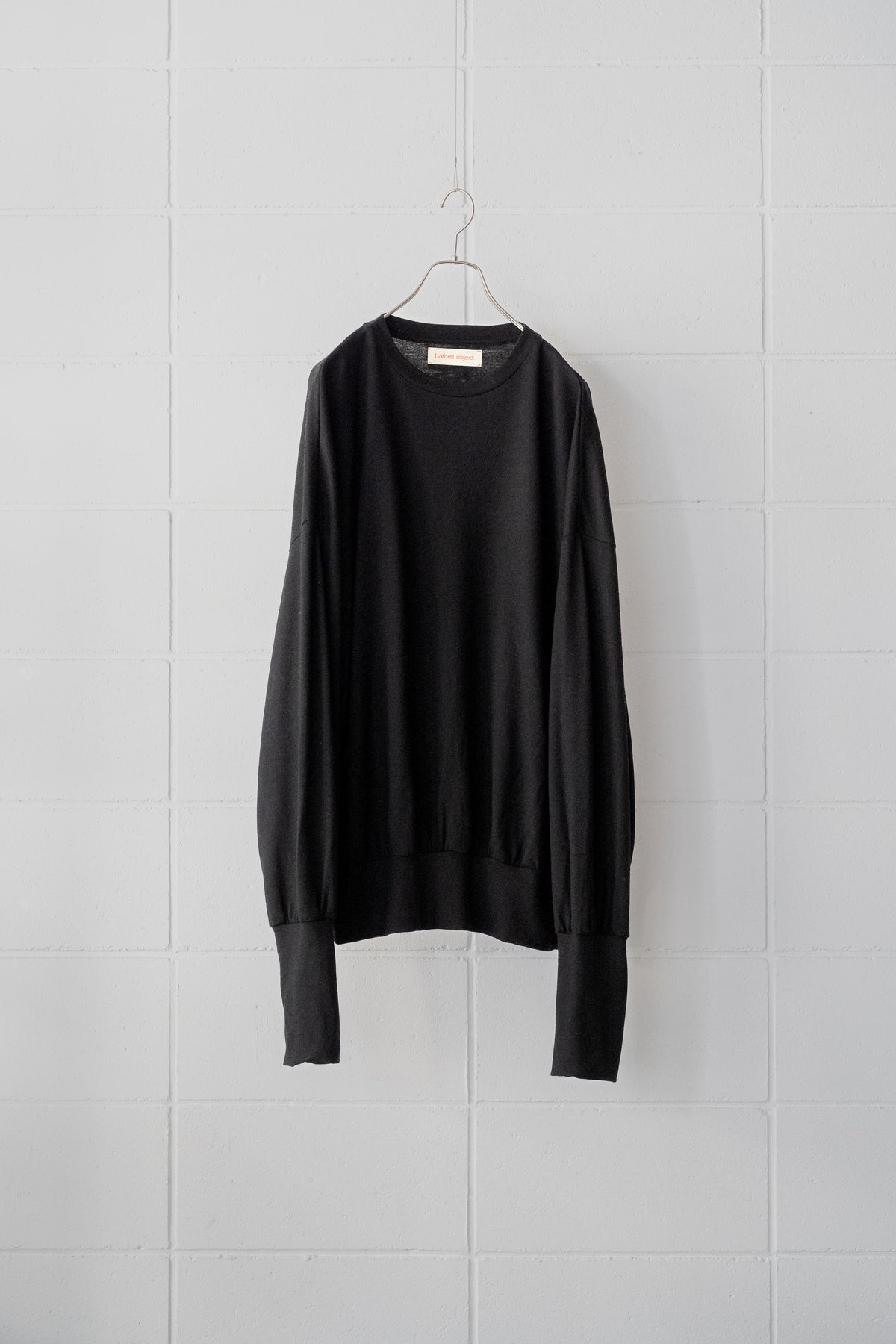 【barbell object】 wool bo top / black