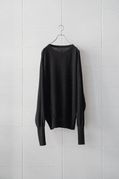 【barbell object】 ls knit / black