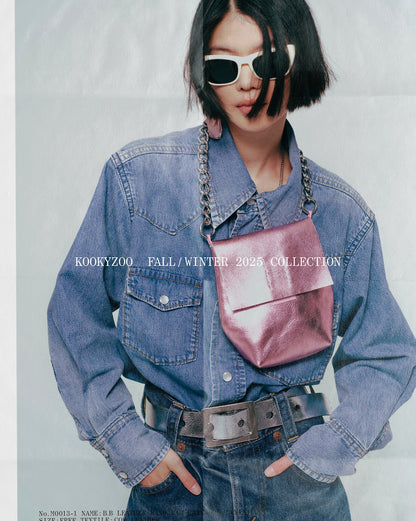 【KOOKY ZOO 】JUVENILE DENIM WESTERN SHIRT