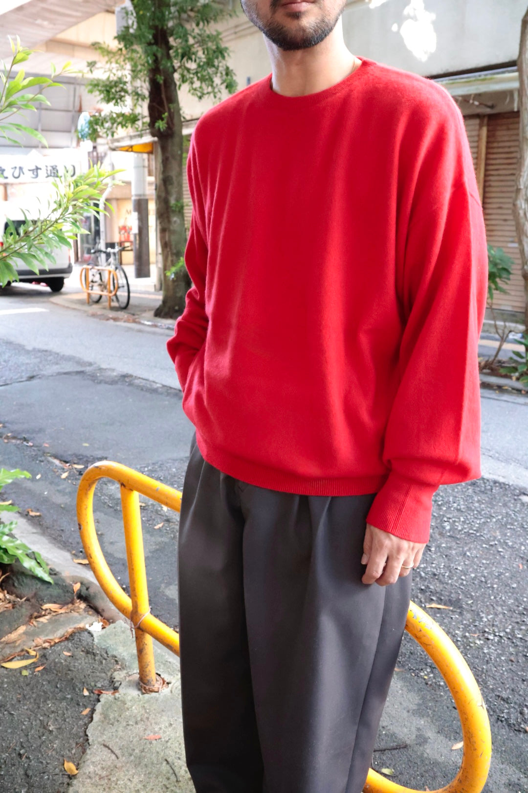 【barbell object】 ls knit / RED