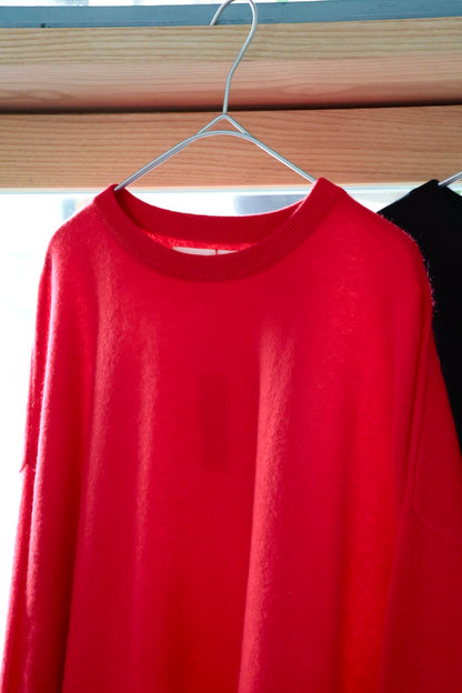 【barbell object】 ls knit / RED