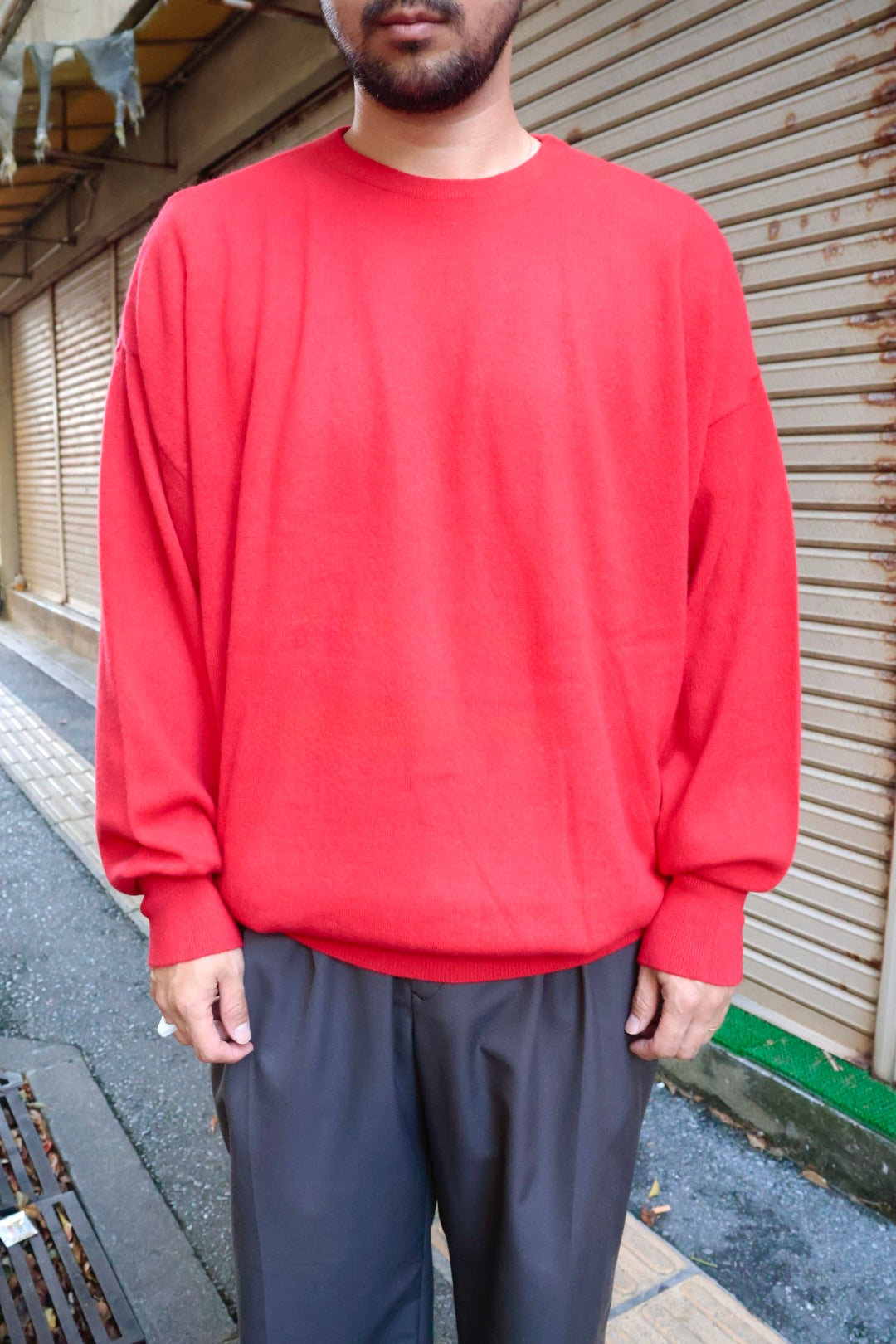 【barbell object】 ls knit / RED